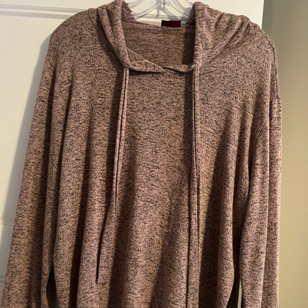 Sheila Rose Draw string hoodie size medium, pink and gray